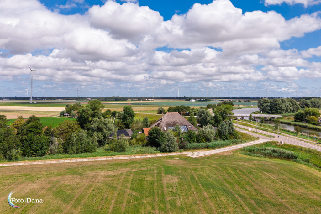 Dronefoto van vakantiewoning